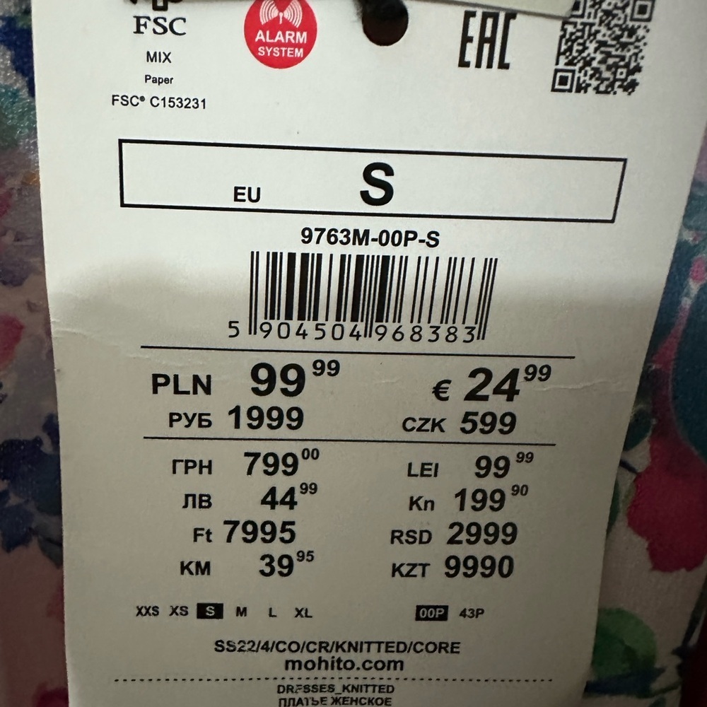 Mohito | NWT Watercolor Pink Multicolor Floral Halter Midi Dress (size S) - Picture 6 of 12